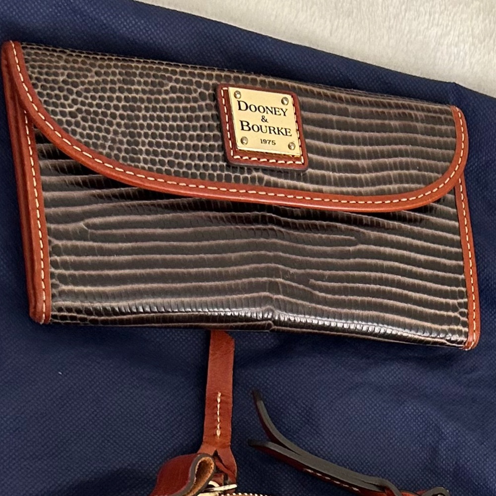 Dooney & Bourke Brown and Tan Wallet